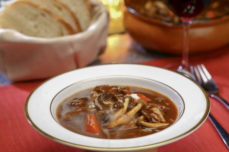 mushroom beef stew
