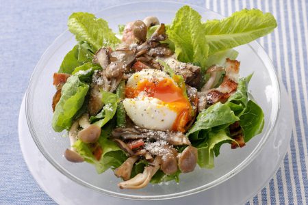 Mushroom Caesar salad